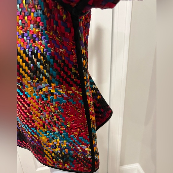 🛑SOLD! SOLD🛑Chico's Vibrant Plaid Woven Blazer - Picture 6 of 8